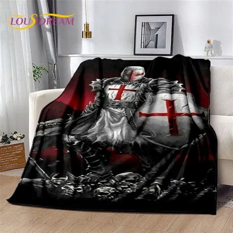 Cavalier Knight Templar Crusaders Game Soft Plush Blanket Flannel