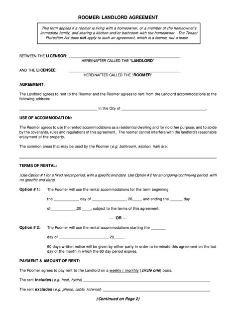 Ontario Lease Agreement Fill Out And Sign Printable Pdf Template