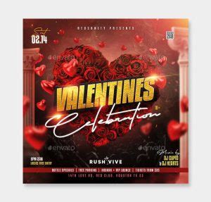 Valentines Flyer Template PSD Ksioks