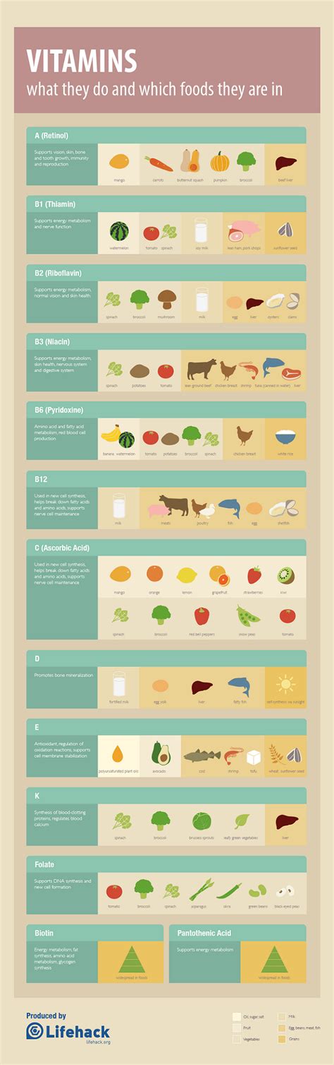 The Ultimate Vitamin Cheat Sheet