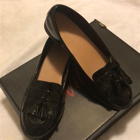 Atmosphere Shoes Womens Black Patent Leather Loafers Poshmark