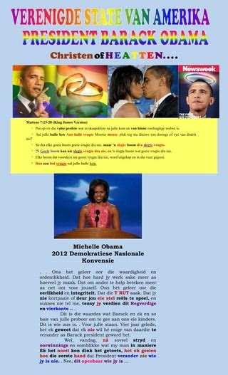 Barack Obama Christian Or Heathen Afrikaans Pdf