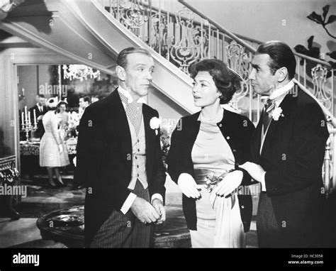 The Pleasure Of His Company From Left Fred Astaire Lilli Palmer Gary Merrill 1961 Stock