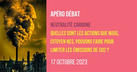 Apéro débat 17 10 23 Neutralité carbone Bienvenue sur le site de