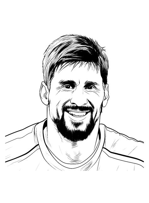 66 Lionel Messi Coloring Pages ColoringPagesOnly