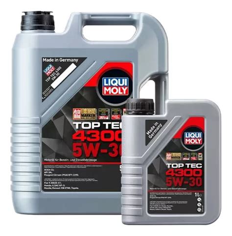 Aceite Motor Top Tec 4300 Sae 5w30 6 Litros Liqui Moly Envío gratis