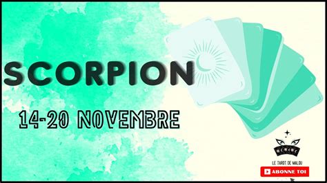 ♏ Scorpion ♏ Semaine Du 14 Au 20 Novembre 2022 🔮 Horoscope ️