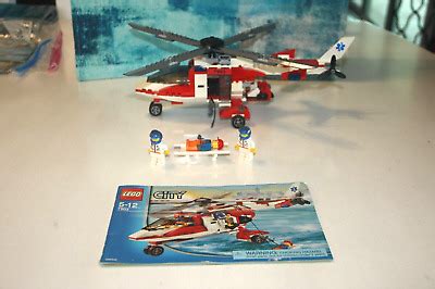 Lego City Rescue Helicopter Complete Ebay