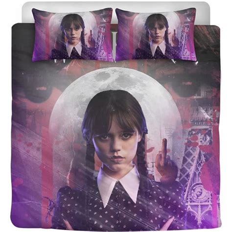 Housse De Couette Mercredi Addams Housse De Couette Microfibre Douce