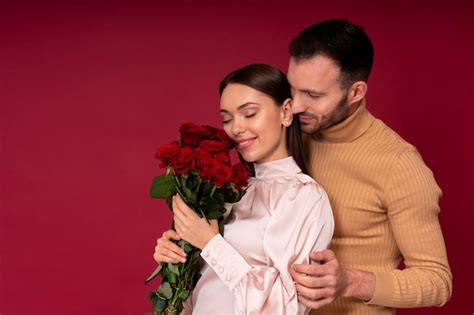 Free Photo Couple Enjoying Valentines Day Celebration