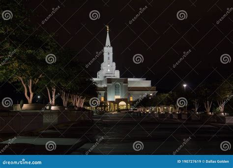 Bountiful Utah Mormon Temple at Night Stock Image - Image of mormon ...