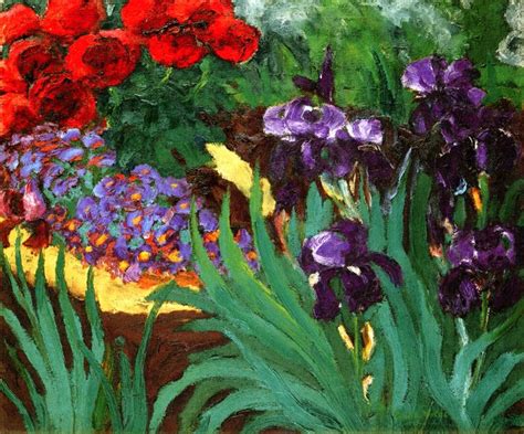 Flower Garden Emile Nolde Emil Nolde German Expressionism