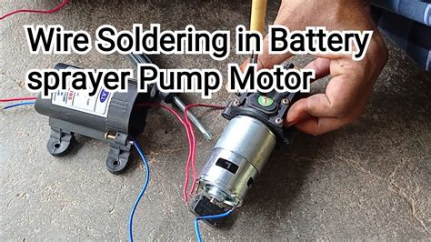 Battery Sprayer Pump Motor Repairing In Motor All Parts Are Removable 😁 Youtube