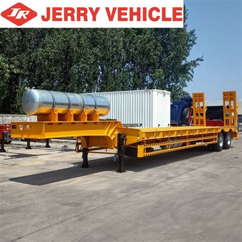 Axles Ft Ft Gooseneck Cargo Container Truck Trailer Lowbed Semi