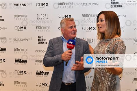 Johnny Herbert Gbr Sky Tv And Natalie Pinkham Gbr Sky Tv At The