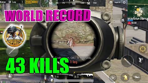 NEW WORLD RECORD 43 KILLS SOLO Vs SQUAD PUBG MOBILE WoOoW YouTube