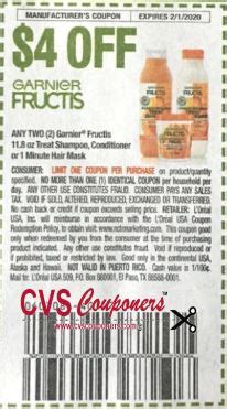 FREE Garnier Fructis At CVS CVS Couponers