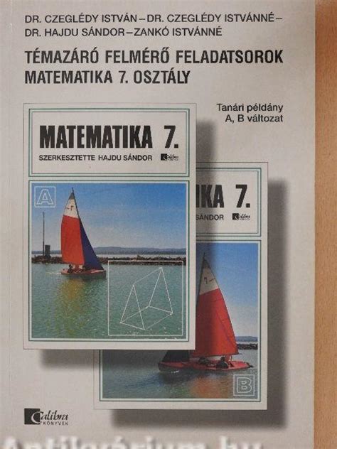 Dr Czegl Dy Istv N T Maz R Felm R Feladatsorok Matematika