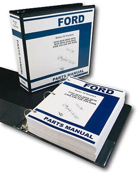 Ford 3910 4110 4610 Tractor Parts Assembly Manual Catalog Book