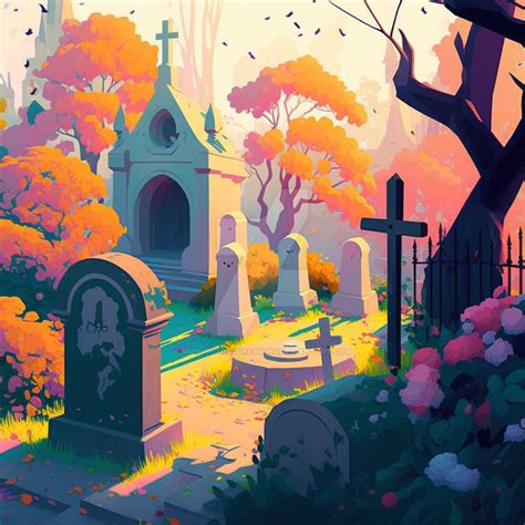 Bright Graveyard By Midnightdaydreaming On Deviantart