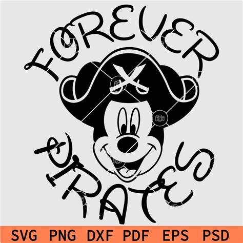 Mickey Forever Pirates Svg Minnie Forever Pirates Svg Disney Forever