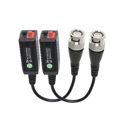 Vidéo Balun HD CVI TVI AHD Connecteur Passif BNC Vidéo Balun Émetteur