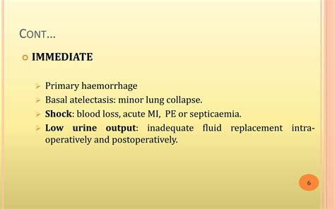 Postoperative Complications And Their Management Ppt Free Download