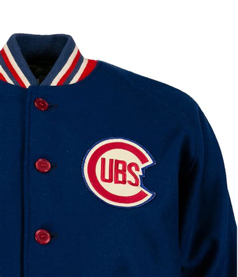 Authentic Varsity Blue Wool Chicago Cubs 1954 Jacket - Jackets Masters