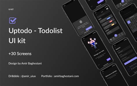 UpTodo Todo List App UI Kit Figma Community