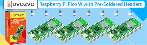 Amazon Dvozvo Pack Raspberry Pi Pico W With Pre Soldered Headers