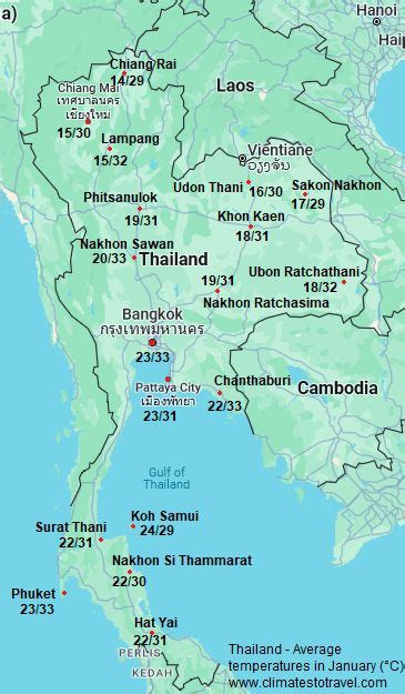 thailand weather  january climates  travel