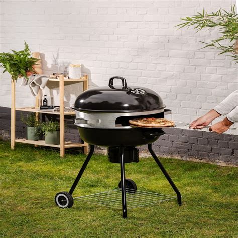 Gardenstar Lot Barbecue Charbon De Bois Kettle Anneau Pizza Cm