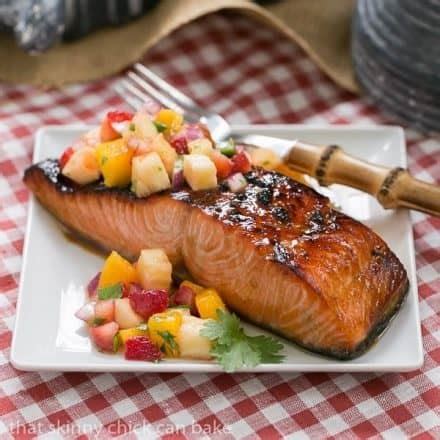 Maple Glazed Salmon Easy Elegant That Skinny Chick Can Bake