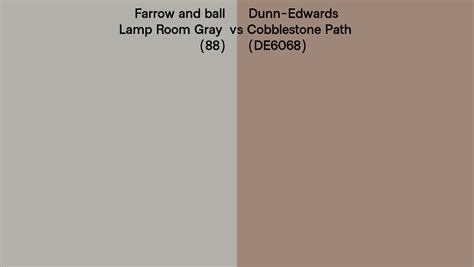 Farrow And Ball Lamp Room Gray 88 Vs Dunn Edwards Cobblestone Path De6068 Side By Side