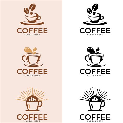 Coffee Shop Logo Coffee Logo Set Of Modern Vintage Coffee Shop Logos