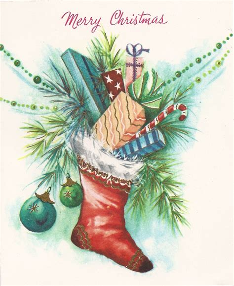 Leaping Frog Designs: Free Vintage Christmas Card Clip Art Holiday ...