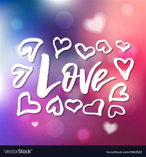 I love you - calligraphy for invitation greeting Vector Image