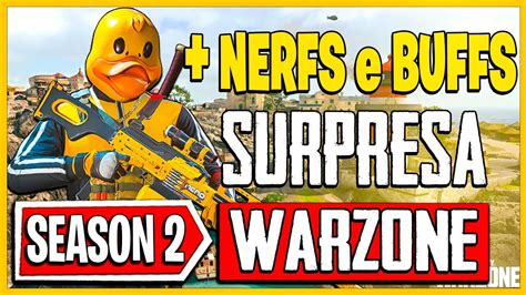 SURPRESA NO META NOVOS NERFS E BUFFS NAS ARMAS SEASON 2 WARZONE 3