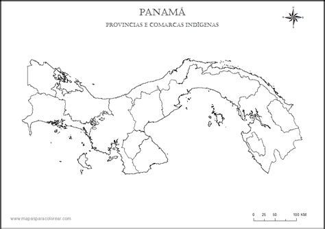 Panama Map Coloring Page Sketch Coloring Page