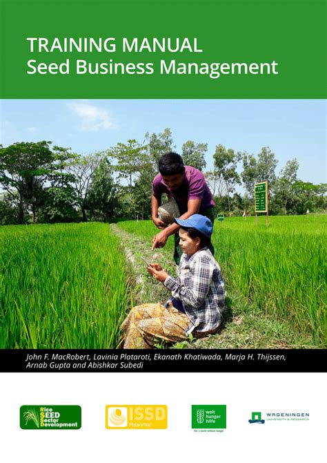 Pdf Training Manual Seed Business Management