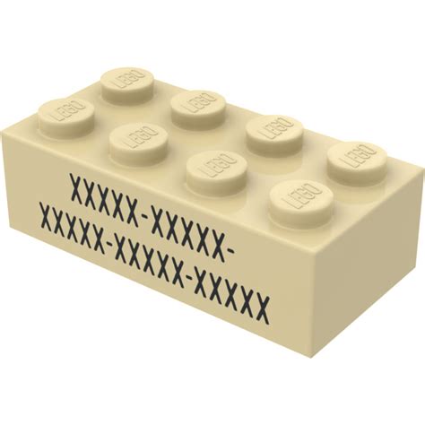 Lego Tan Brick 2 X 4 With Minecraft Code 3001 47149 Brick Owl Lego Marketplace