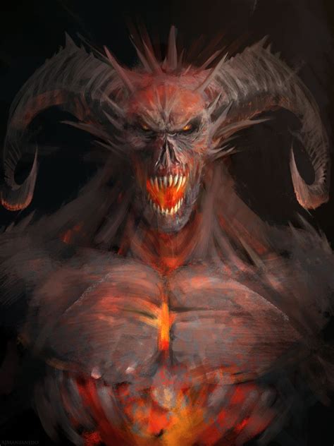 ArtStation - Demon, Antonio J. Manzanedo | Evil art, Dark fantasy art ...