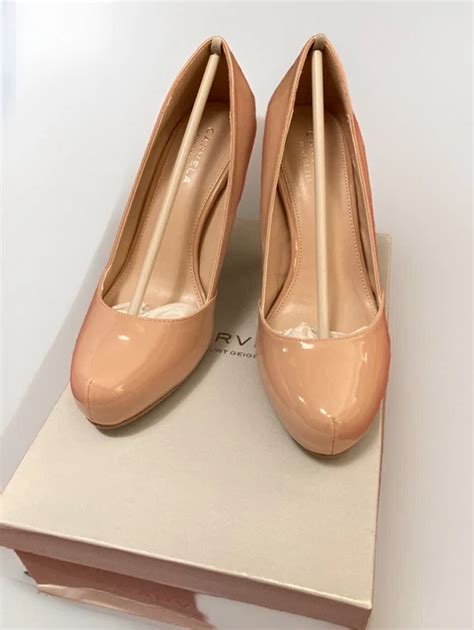 KURT GEIGER CARVELA Karla Nude Patent Court Heels Womens Size 6 EU39 New 20 00 PicClick UK