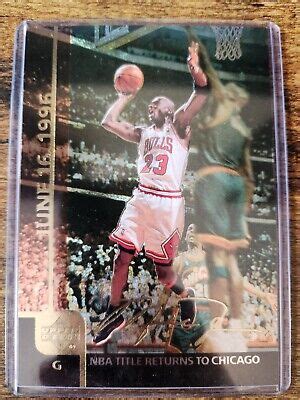 1999 00 Upper Deck Gatorade Michael Jordan NBA Title Jumbo 3 5x5 MJ4