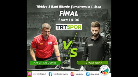 Tayfun Ta Demir Turgay Orak T Rkiye Cushion Billiard Championship