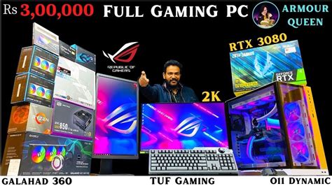 Rs 3 Lakh Full Gaming PC Build RTX 3080 ROG Strix Akanksha