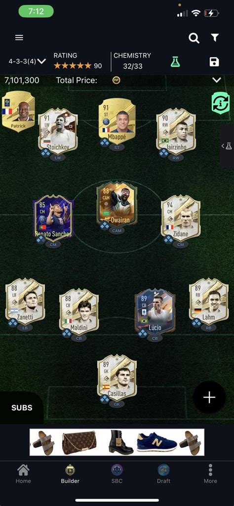 Rate My Squad All Untreatable Btw R Fut