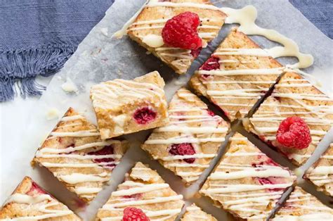 Raspberry White Chocolate Blondies Movers And Bakers