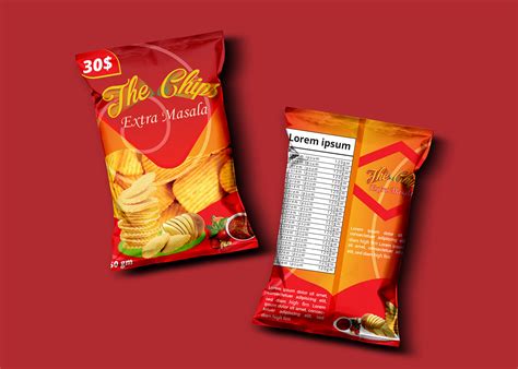 chips packet design behance