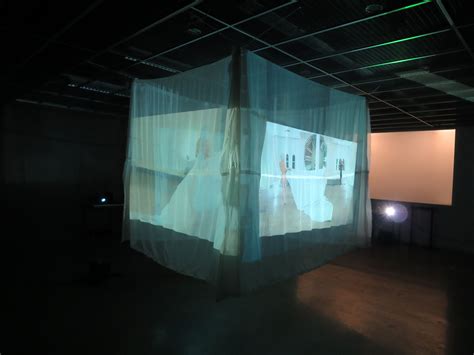 Projection installation, Interactive art installation, Art gallery interior